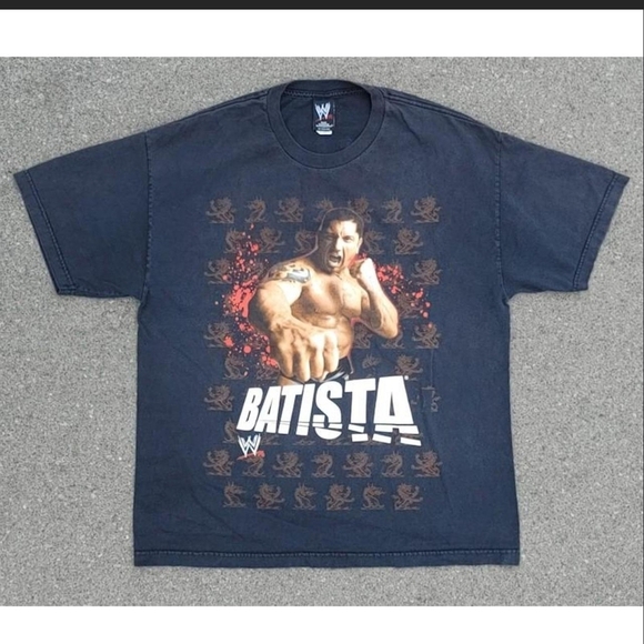WWE Other - Vtg 2007 WWE Batista I Walk Alone T-Shirt XL Double Sided Graphic Y2K Wrestling